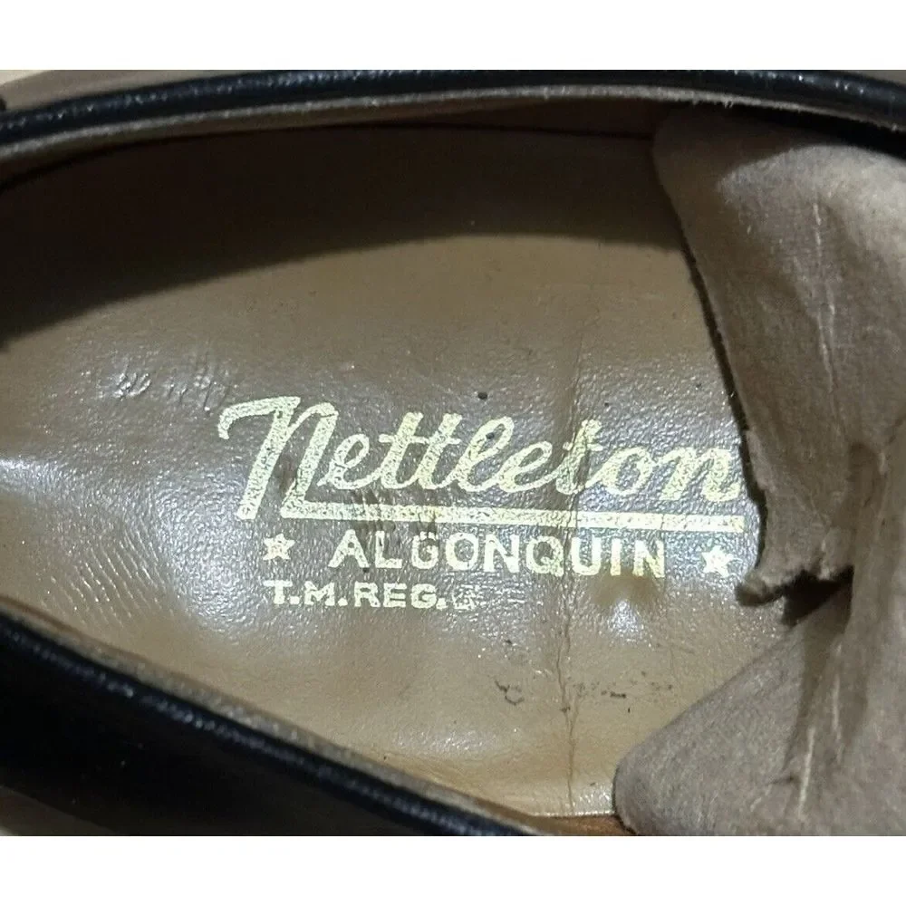 Nettleton Traditionals Algonquin‎ Black Split Toe Derby Dress Shoes 12